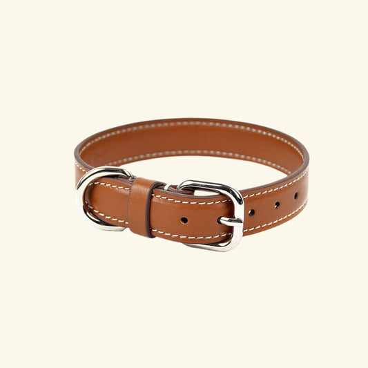 Carlotta Palermo - Leather Collar Tobacco