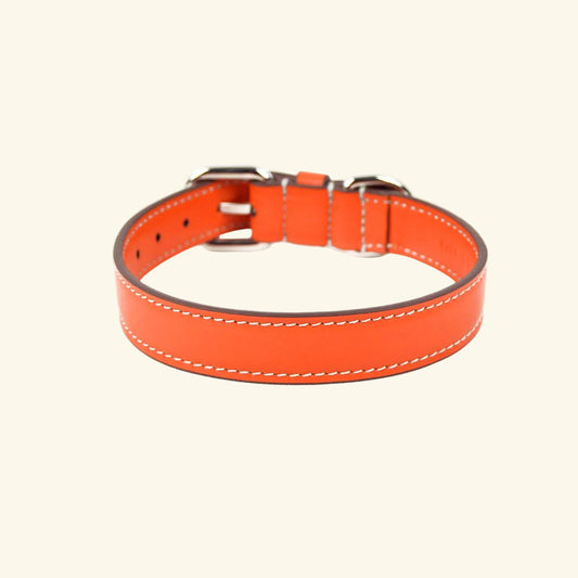 Carlotta Palermo - Leather Collar Orange