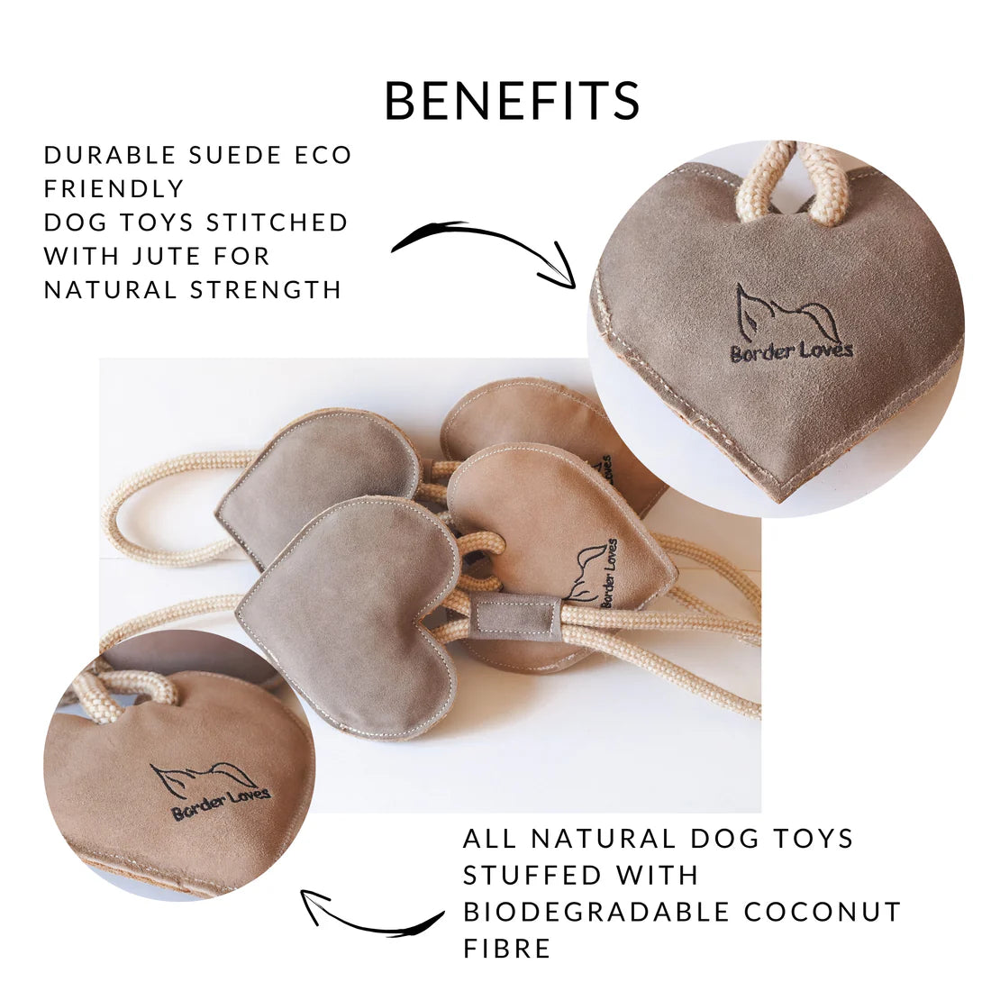 Rope Suede Heart