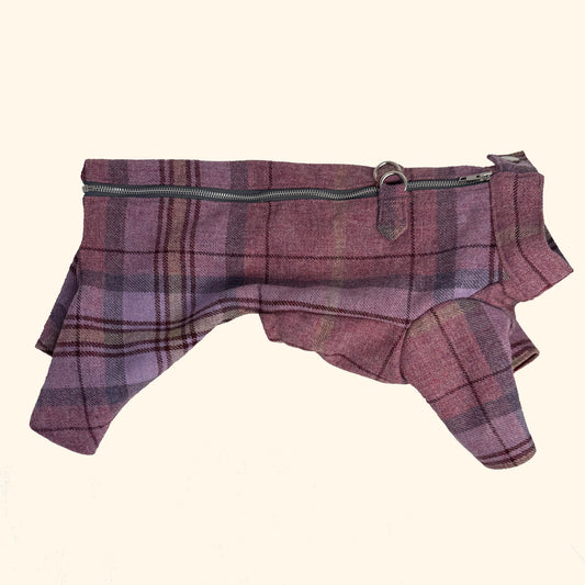 Lilac Tartan Tweed Coats