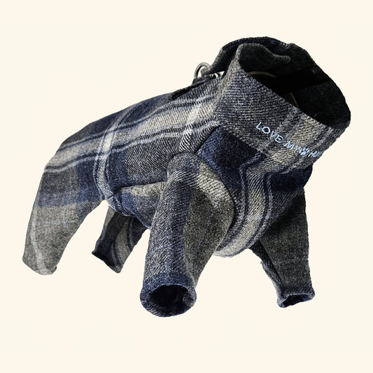 Blue Tartan Tweed Coats