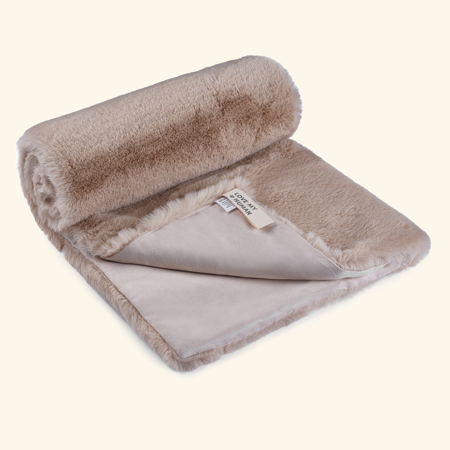 Faux Fur Blanket Medium - Love My Human