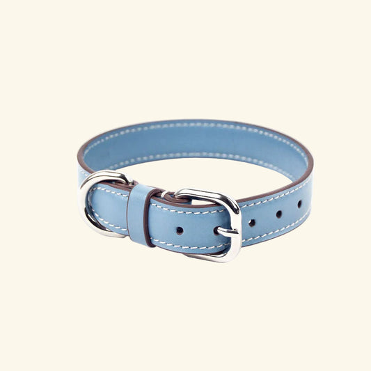 Carlotta Palermo - Leather Collar Sugar Blue