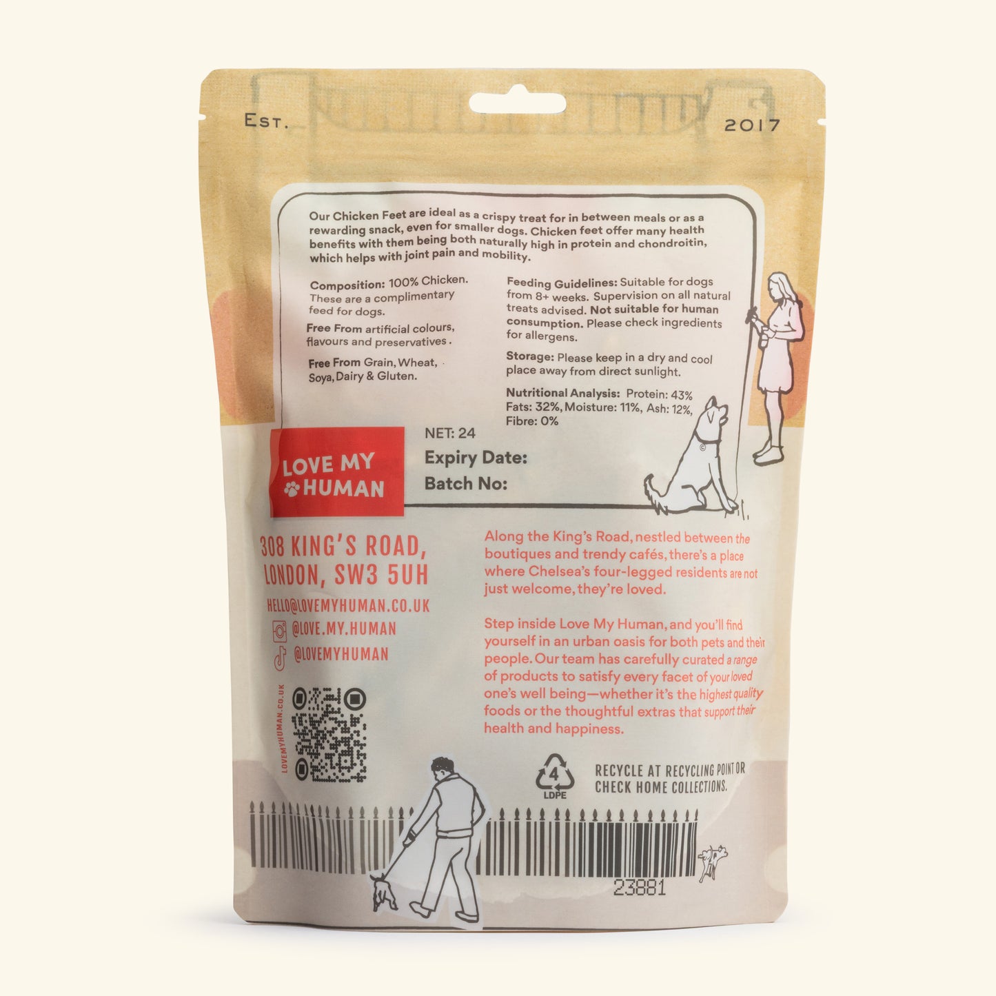 Crunchy Cluck-Cluck Feet - Love My Human