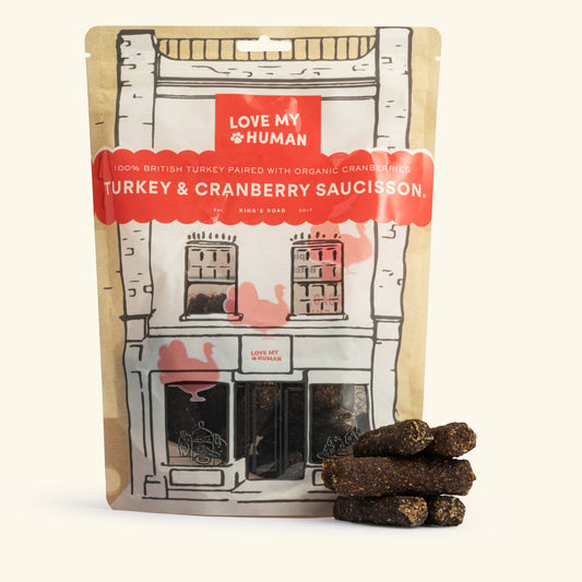 Turkey & Cranberry Saucisson - Love My Human