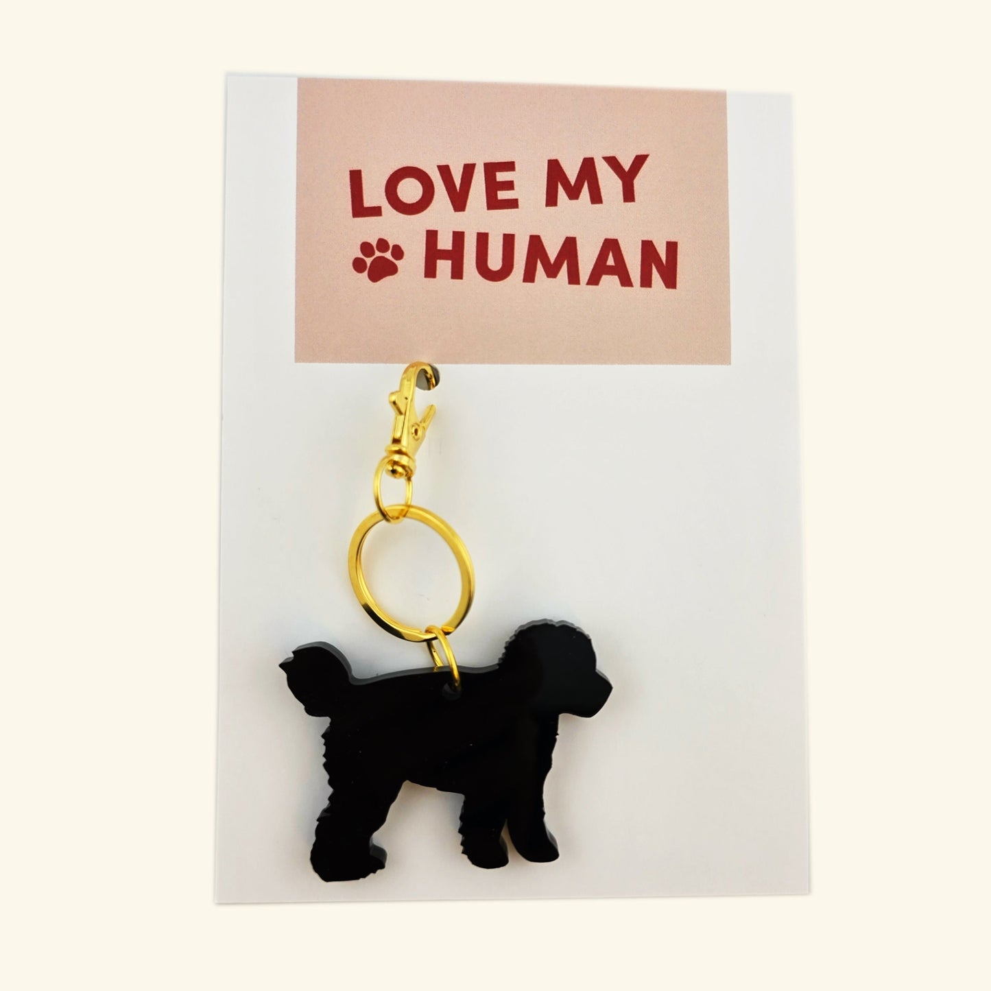Dog Key Ring - Love My Human