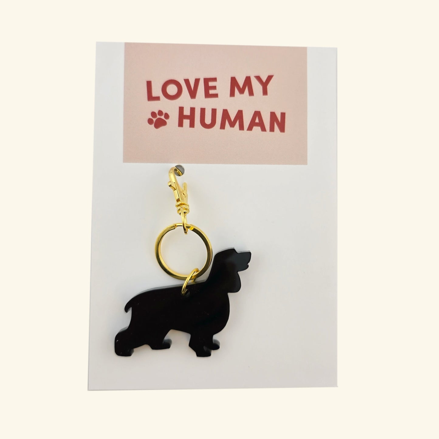 Dog Key Ring - Love My Human