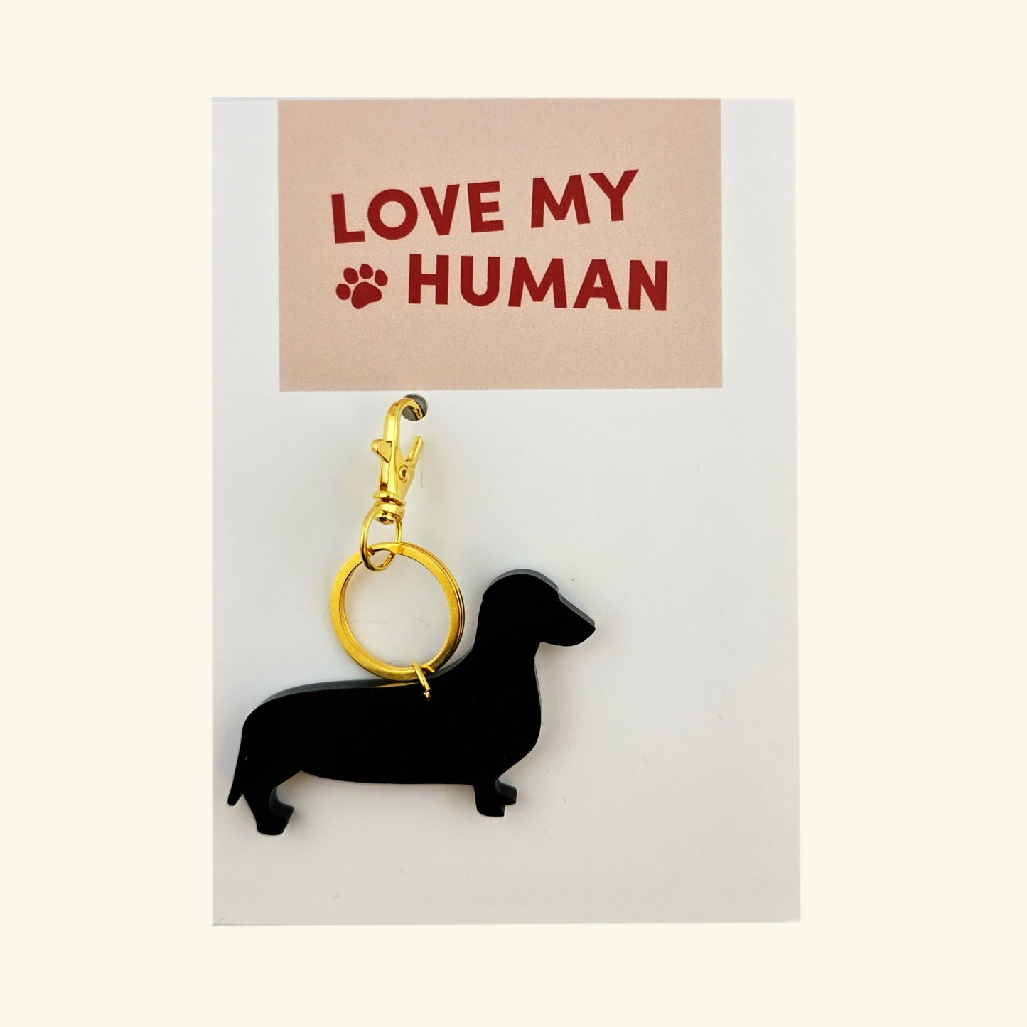 Dog Key Ring - Love My Human