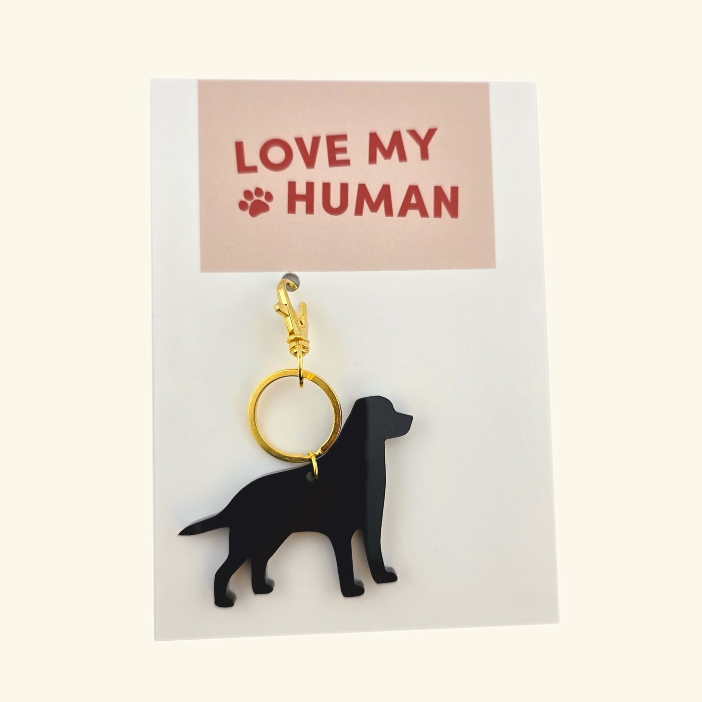 Dog Key Ring - Love My Human