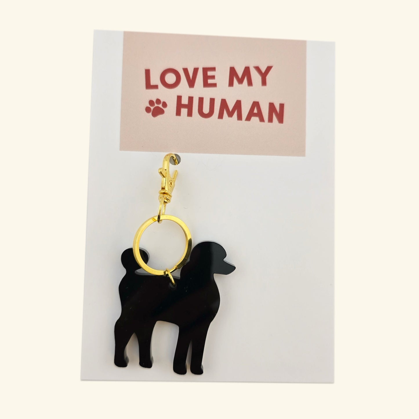 Dog Key Ring - Love My Human