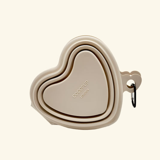 Pink Heart Collapsible Bowl