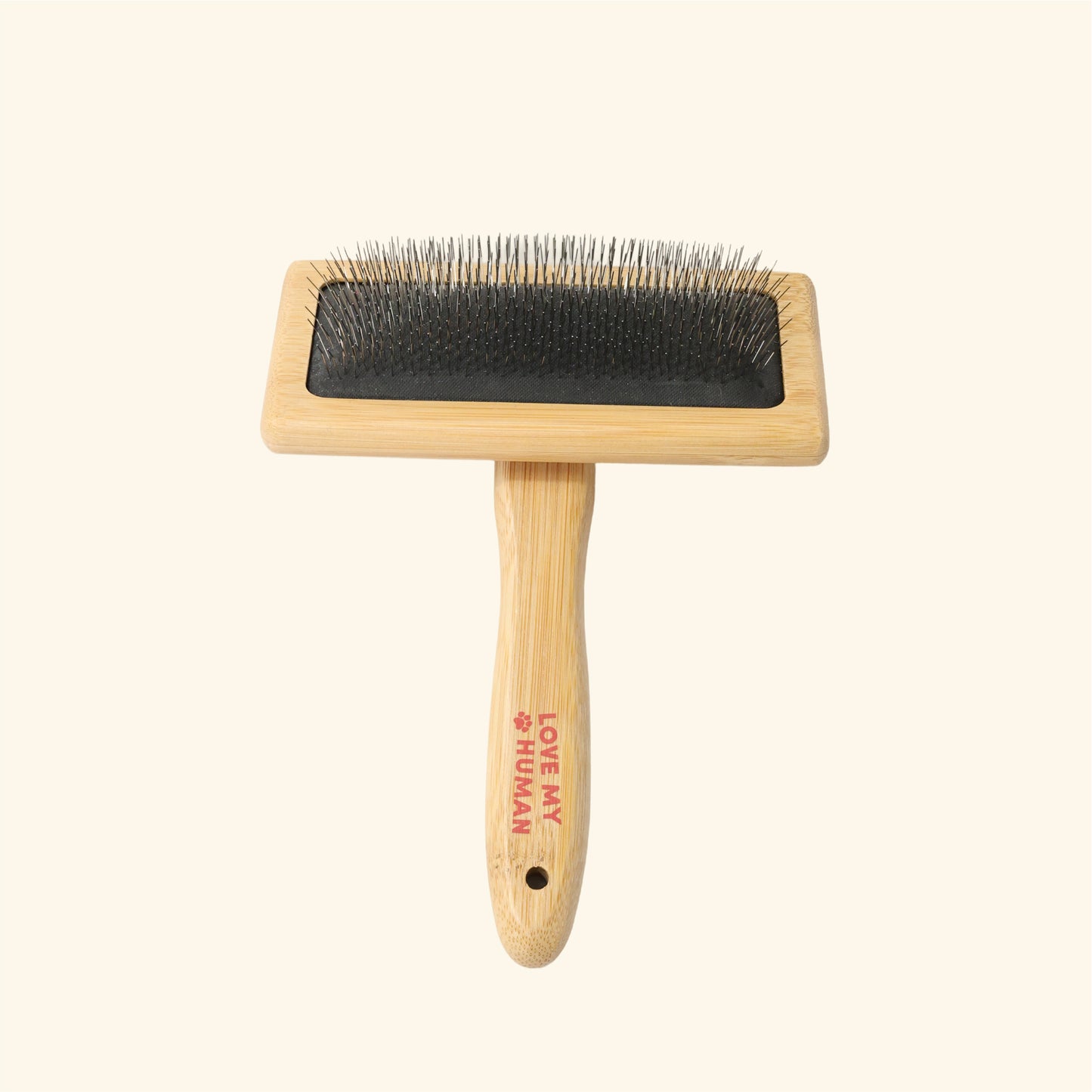 Bamboo Slicker Brush - Love My Human
